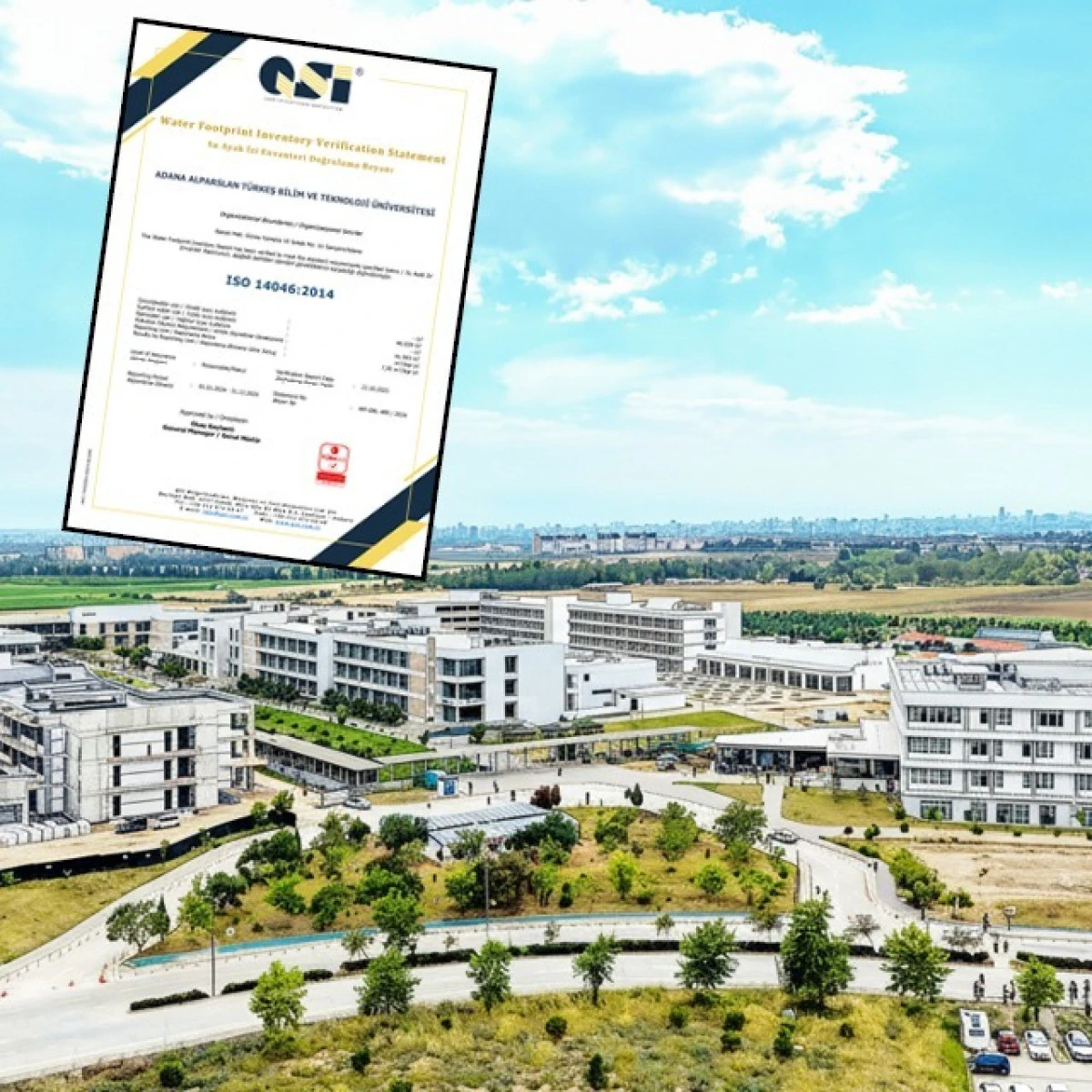 Dünya’nın ilk “Su Ayak İzi” belgeli üniversite: ATÜ