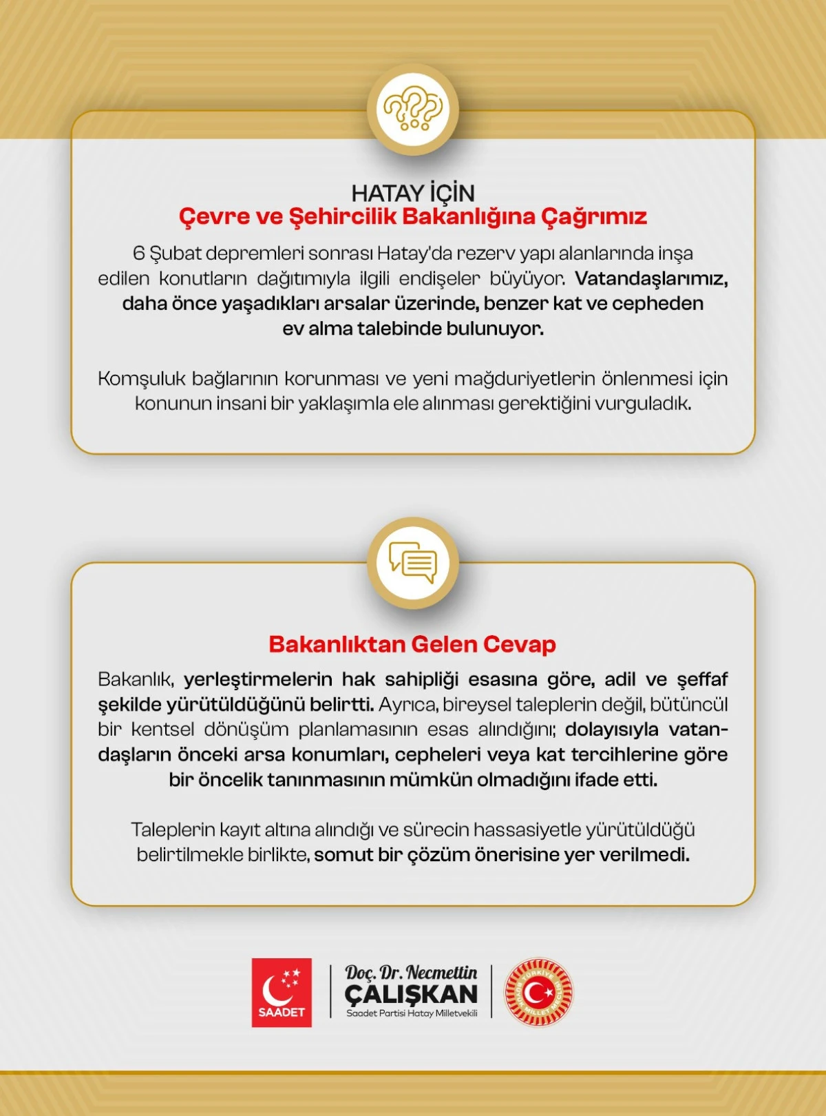“Mağduriyet oluşmaması hedefleniyor”