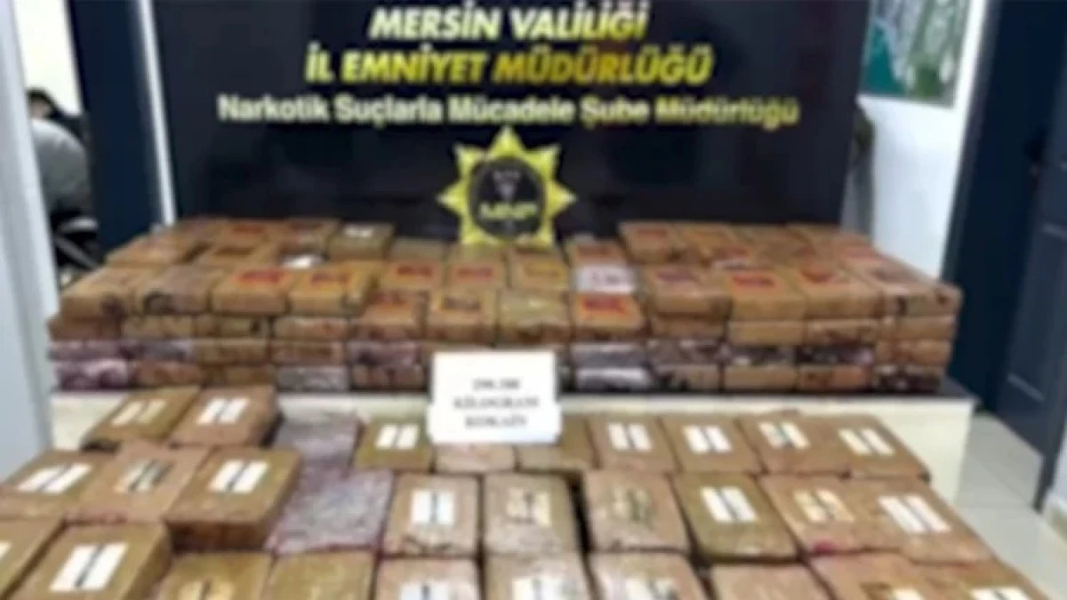 Mersin Limanı&rsquo;nda 298 kilo kokain ele ge&ccedil;irildi