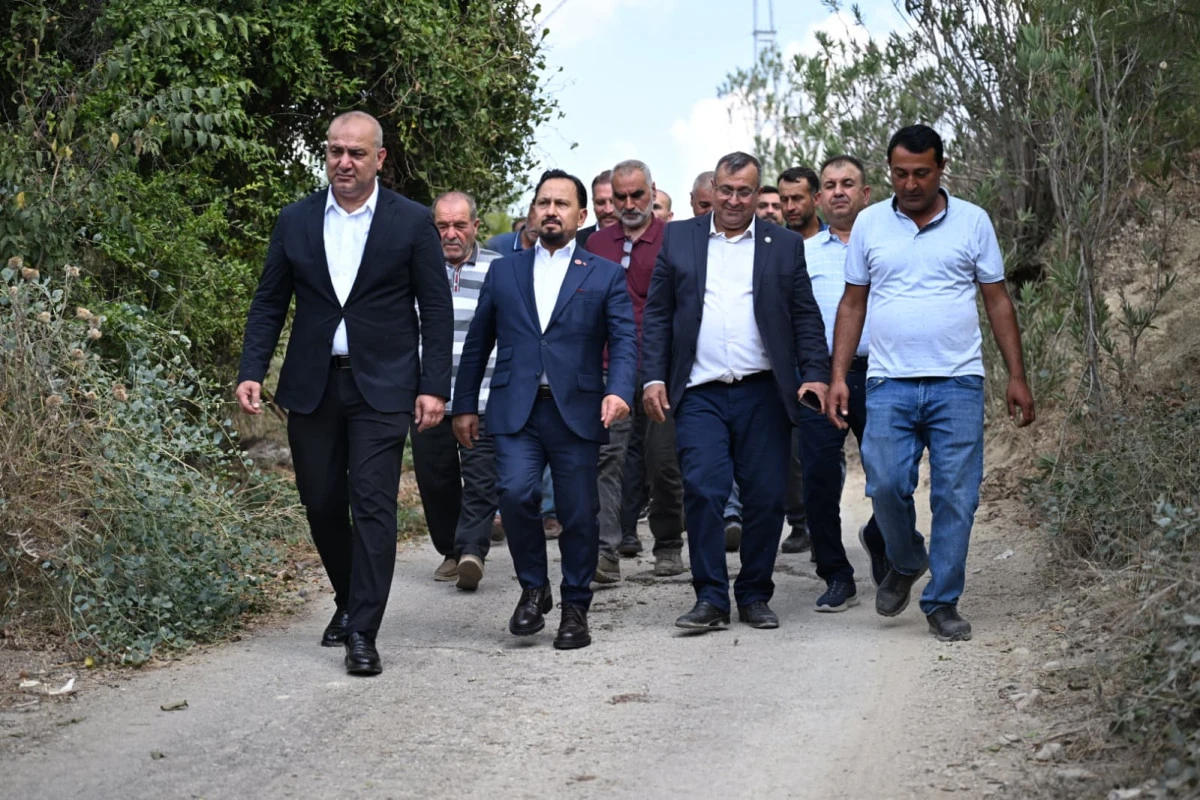 MHP heyeti yangın  b&ouml;lgesini ziyaret etti