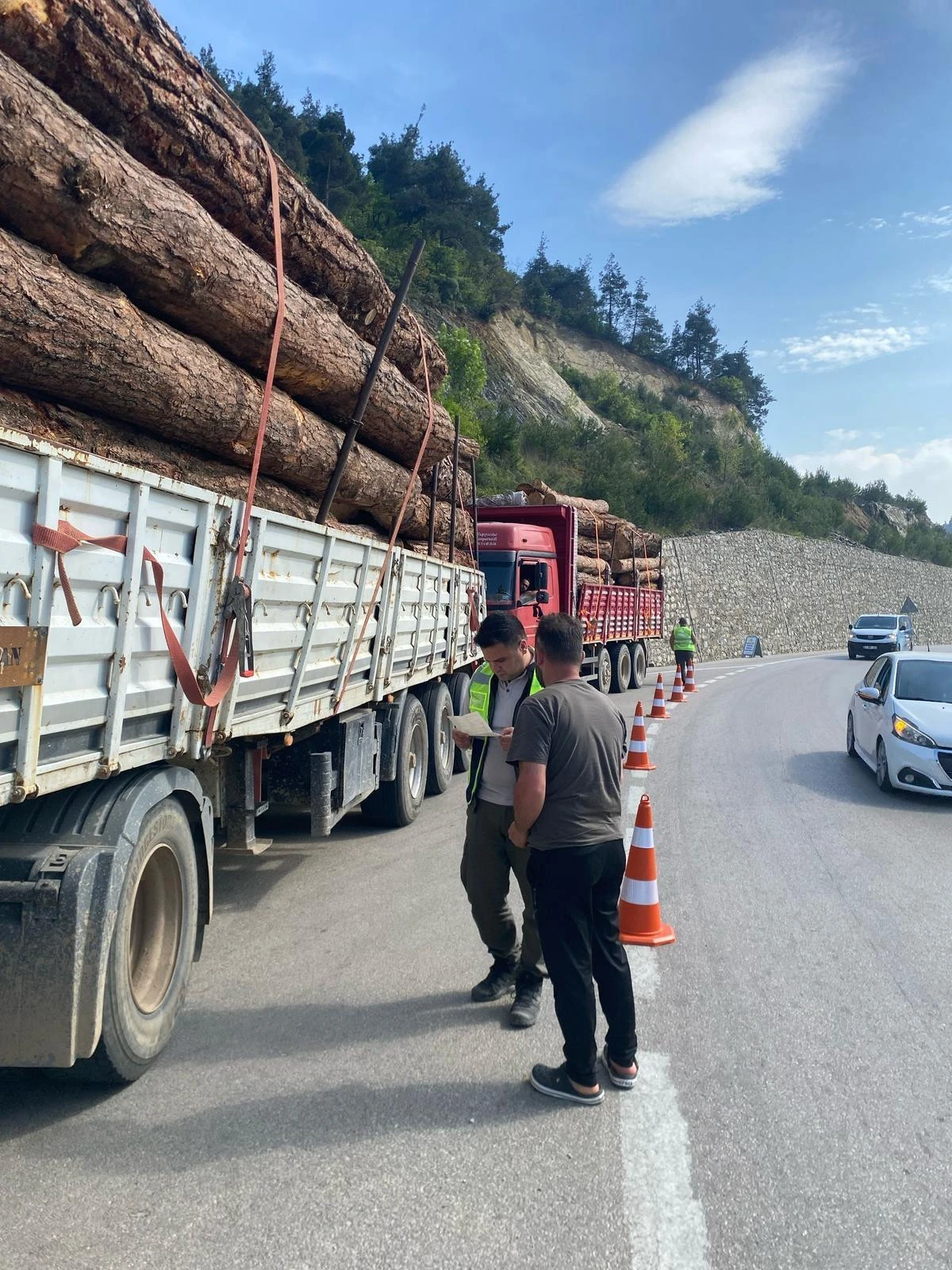 Orman ürünü nakliyatı  yapan araçlara denetim