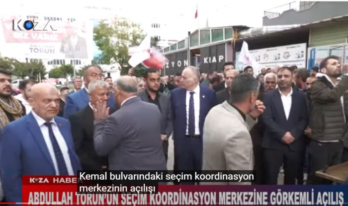 ABDULLAH TORUN’UN SEÇİM KOORDİNASYON MERKEZİNE GÖRKEMLİ AÇILIŞ