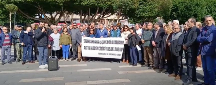 Adana Emek ve Demokrasi Güçleri İliç konulu açıklama yaptı