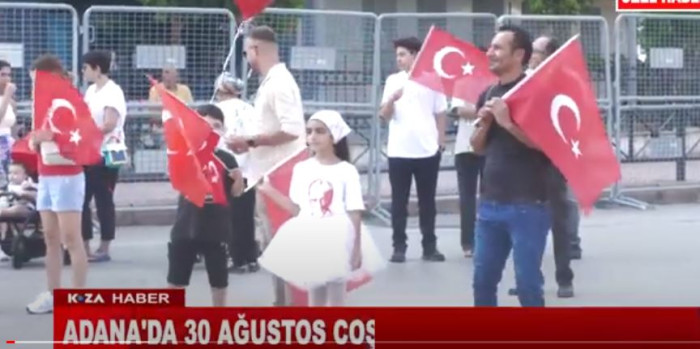 ADANA'DA 30 AĞUSTOS COŞKUSU