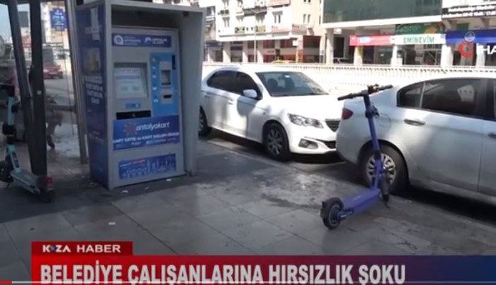 BELEDİYE ÇALIŞANLARINA HIRSIZLIK ŞOKU