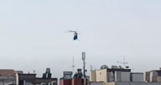 Adana'da polis helikopteri Polis haftası nedeniyle havalandı