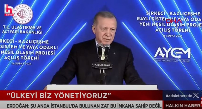 Erdoğan'dan bir tehdit de İstanbul'a: Ülkeyi biz yönetiyoruz!