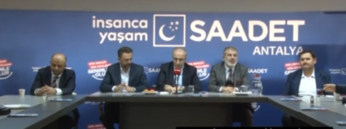 SAADET PARTİSİ ANTALYA İL BAŞKANLIĞI BASIN TOPLANTISI